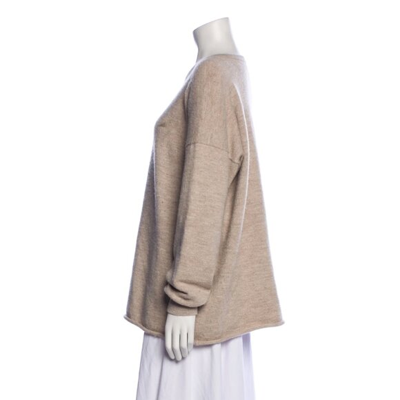 LAUREN MANOOGIAN Baby Alpaca Scoop Neck Sweater Size 2 - Picture 2 of 3